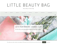 Tablet Screenshot of littlebeautybag.com
